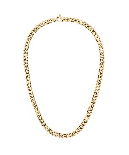Daniel Wellington(ダニエルウェリントン)の「Ellipse Cuban Chain Necklace 550MM ゴールド/シルバー/グレー(ネックレス・メンズ・イエローゴールド/シルバー/グレー・ONESIZE)」の3枚目の写真