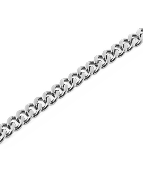 Daniel Wellington(ダニエルウェリントン)の「Ellipse Cuban Chain Necklace 550MM ゴールド/シルバー/グレー(ネックレス・メンズ・イエローゴールド/シルバー/グレー・ONESIZE)」の7枚目の写真