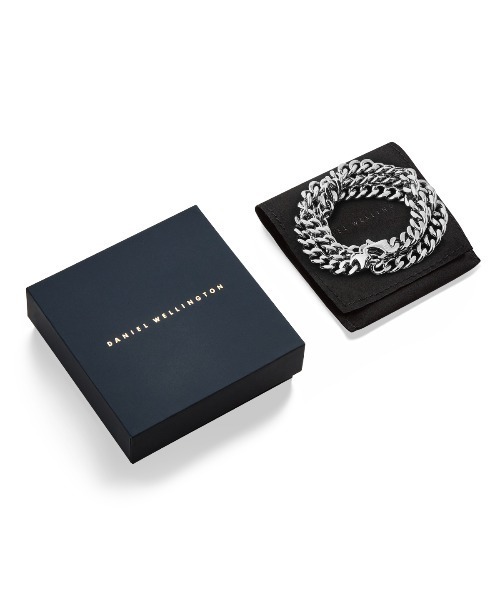 Daniel Wellington(ダニエルウェリントン)の「Ellipse Cuban Chain Necklace 550MM ゴールド/シルバー/グレー(ネックレス・メンズ・イエローゴールド/シルバー/グレー・ONESIZE)」の8枚目の写真
