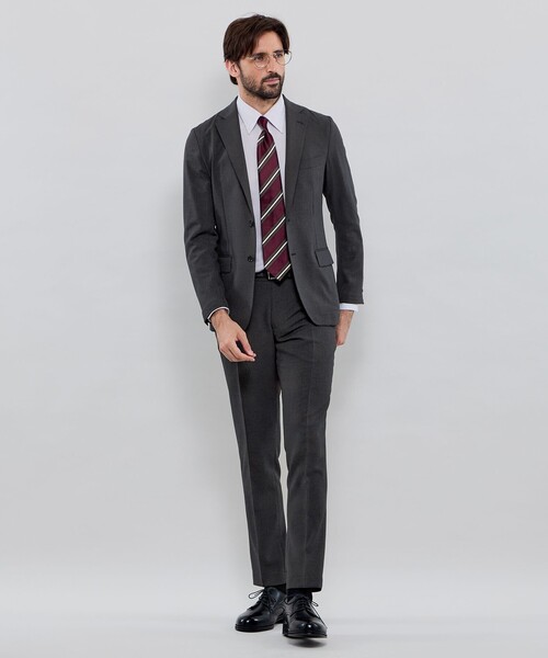 MACKINTOSH LONDON(マッキントッシュ ロンドン)の「【WEB・一部店舗限定】【BREASY JACKET】ウールライクポリエステル セットアップジャケット(テーラードジャケット・メンズ・ネイビー/チャコールグレー・38/40)」の3枚目の写真