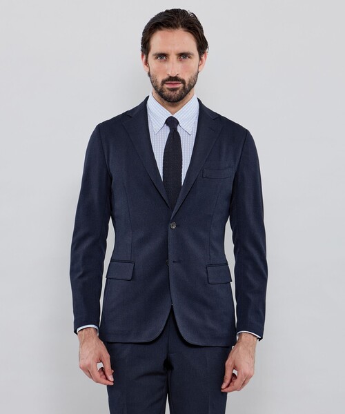 MACKINTOSH LONDON(マッキントッシュ ロンドン)の「【WEB・一部店舗限定】【BREASY JACKET】ウールライクポリエステル セットアップジャケット(テーラードジャケット・メンズ・ネイビー/チャコールグレー・38/40)」の5枚目の写真