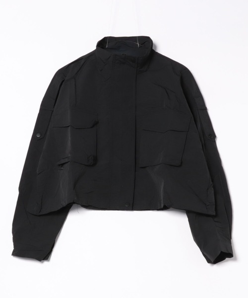 H.TOKYO（エイチトウキョウ）の「【軽やか×コンパクト】スタンドカラーナイロンブルゾン（ブルゾン・レディース・ベージュ/ブラック・FREE）」の4枚目の写真