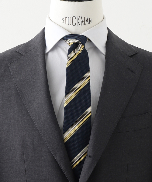 EDIFICE（エディフィス）の「AX フレスコレジメンタルナロータイ FOSSATI（ネクタイ・メンズ・ライトグリーン/ライトイエロー・FREE）」の2枚目の写真