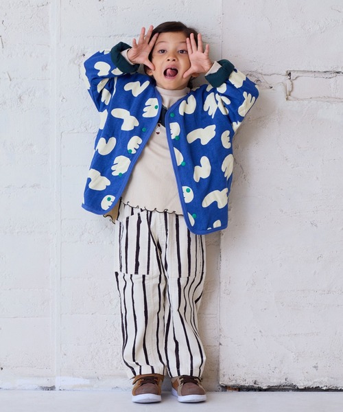 MARKEY'S（マーキーズ）の「ドッチモOKカーディガン（カーディガン/ボレロ・キッズ・キャメル/ネイビー/ラベンダー/オフホワイト・80/90/100/110/120/130）」の8枚目の写真