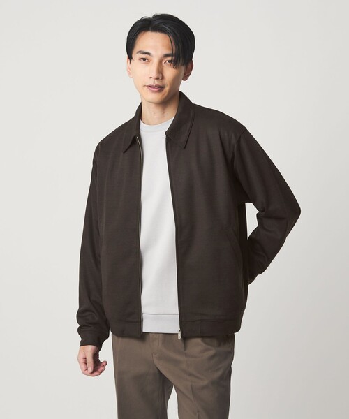 green label relaxing(グリーンレーベルリラクシング)の「TW モクロディ ブルゾン(ブルゾン・メンズ・ダークブラウン/ダークグレー・L/S/M/XL)」の1枚目の写真