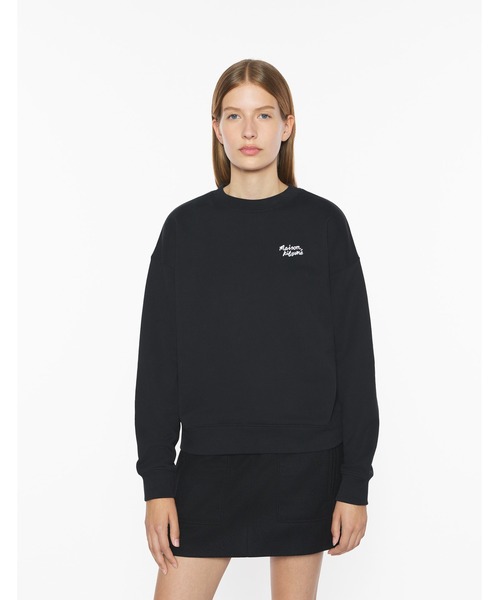Maison Kitsune（メゾンキツネ）の「MAISON KITSUNE HANDWRITING COMFORT SWEATSHIRT（スウェット・レディース・ネイビー/アイボリー/グレー/ブラック×ホワイト・XS/S/M/L）」の16枚目の写真