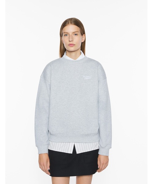 Maison Kitsune（メゾンキツネ）の「MAISON KITSUNE HANDWRITING COMFORT SWEATSHIRT（スウェット・レディース・ネイビー/アイボリー/グレー/ブラック×ホワイト・XS/S/M/L）」の21枚目の写真