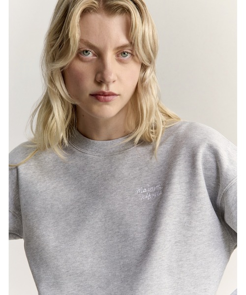 Maison Kitsune(メゾンキツネ)の「MAISON KITSUNE HANDWRITING COMFORT SWEATSHIRT(スウェット・レディース・ネイビー/アイボリー/グレー/ブラック×ホワイト・XS/S/M/L)」の14枚目の写真