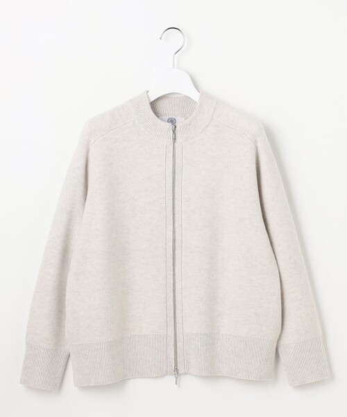 J.PRESS（ジェイプレス）の「CAT ジップアップ ブルゾン ニット（ニット/セーター・レディース・シルバー系/ベージュ系/グレー系・MEDIUM/LARGE）」の10枚目の写真