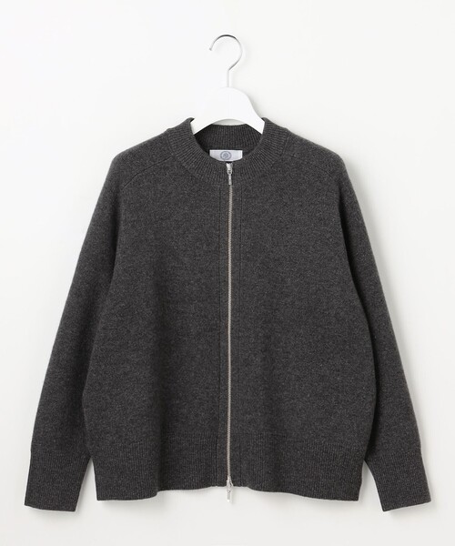 J.PRESS（ジェイプレス）の「CAT ジップアップ ブルゾン ニット（ニット/セーター・レディース・シルバー系/ベージュ系/グレー系・MEDIUM/LARGE）」の11枚目の写真