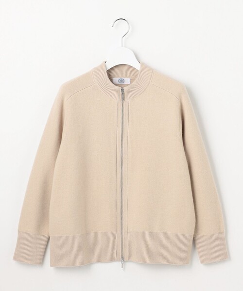J.PRESS（ジェイプレス）の「CAT ジップアップ ブルゾン ニット（ニット/セーター・レディース・シルバー系/ベージュ系/グレー系・MEDIUM/LARGE）」の12枚目の写真