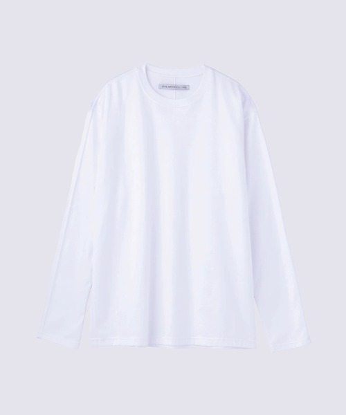 JOHN LAWRENCE SULLIVAN(ジョンローレンスサリバン)の「【JOHN LAWRENCE SULLIVAN/ジョーンローレンスサリバン】COTTON JERSEY SWITCHED TOP(Tシャツ/カットソー・メンズ・ホワイト/ブラック・46)」の2枚目の写真