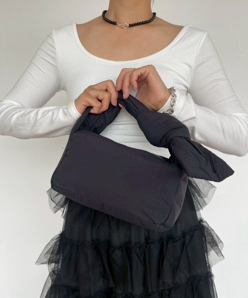 AMAIL(アマイル)の「Fuzzy Bag(ハンドバッグ・レディース・アイボリー/ブラック・FREE)」の19枚目の写真