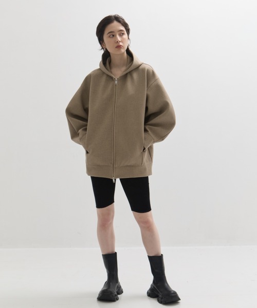 CLANE ★ CONSTRUCTIVE BONDING HOODIE CONSTRUCTIVE BONDING HOODIE(1 BLACK): CLANE: WOMENS