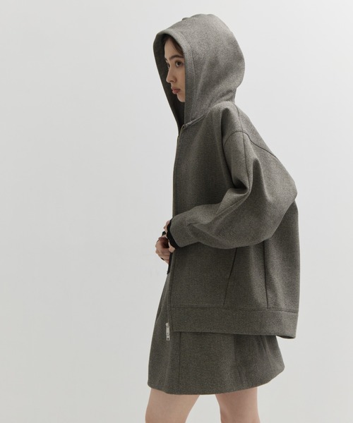 CLANE/クラネ】CONSTRUCTIVE BONDING HOODIE/フーディー