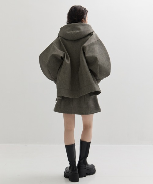 CLANE/クラネ】CONSTRUCTIVE BONDING HOODIE/フーディー