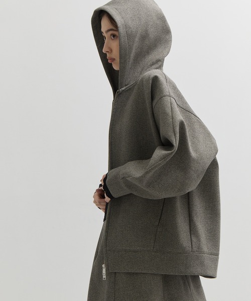 トップス [CLANE] CONSTRUCTIVE BONDING HOODIE CLANE - ボンディング ジップフーディ - CONSTRUCTIVE BONDING