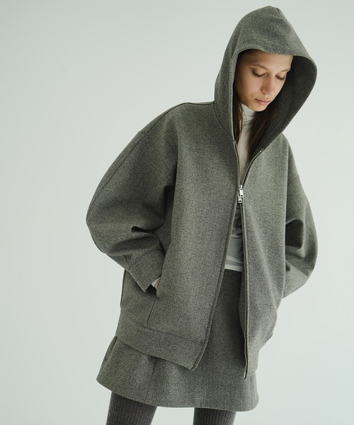 新品未使用　clane CONSTRUCTIVE BONDING HOODIE CONSTRUCTIVE BONDING HOODIE(1 BLACK): CLANE: WOMENS