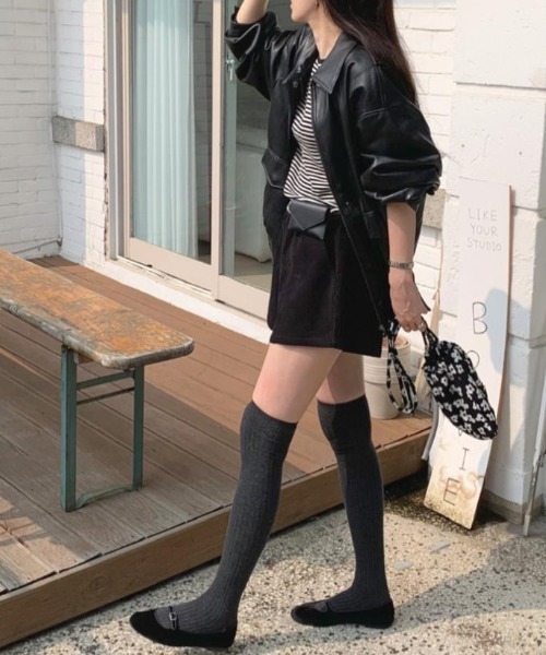 gossip!ロサンゼルス(ゴシップロサンゼルス)の「オーバーサイズ PUジャケット(その他アウター・レディース・ブラック・FREE)」の10枚目の写真