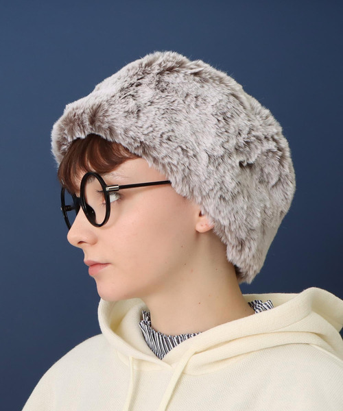 Three Four Time（ｽﾘｰﾌｫｰﾀｲﾑ）の「【Casselini】ロシア帽（ハット・レディース・チャコールグレー/グレー・FREE）」の2枚目の写真