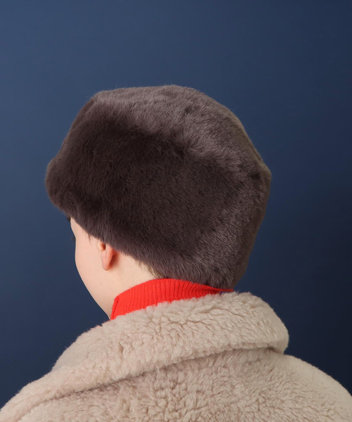 Three Four Time（ｽﾘｰﾌｫｰﾀｲﾑ）の「【Casselini】ロシア帽（ハット・レディース・チャコールグレー/グレー・FREE）」の4枚目の写真