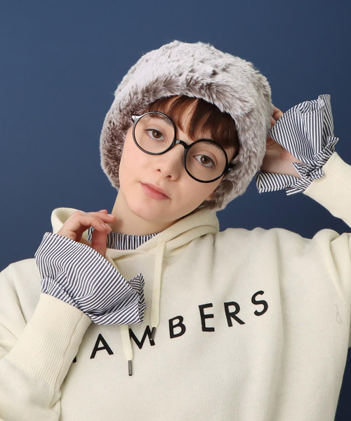 Three Four Time（ｽﾘｰﾌｫｰﾀｲﾑ）の「【Casselini】ロシア帽（ハット・レディース・チャコールグレー/グレー・FREE）」の5枚目の写真