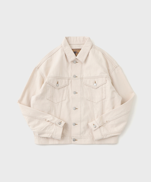 417 EDIFICE（フォーワンセブンエディフィス）の「LE JAPON デニムジャケット（デニムジャケット・メンズ・アイボリー/ブルー系その他・SMALL/MEDIUM/LARGE）」の5枚目の写真