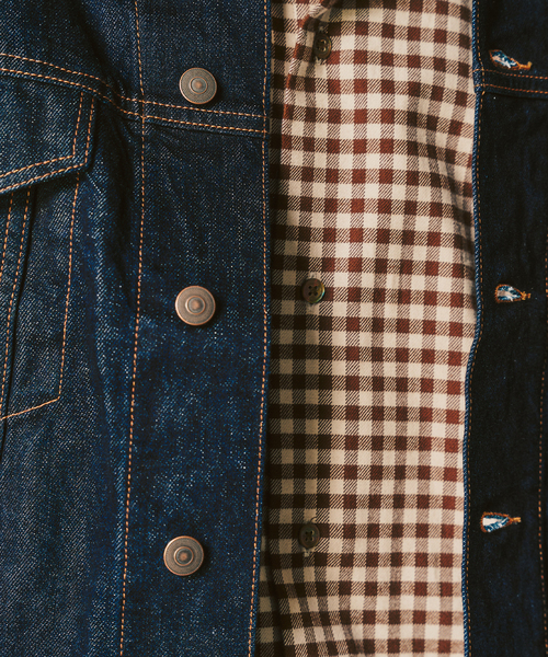 417 EDIFICE（フォーワンセブンエディフィス）の「LE JAPON デニムジャケット（デニムジャケット・メンズ・アイボリー/ブルー系その他・SMALL/MEDIUM/LARGE）」の16枚目の写真