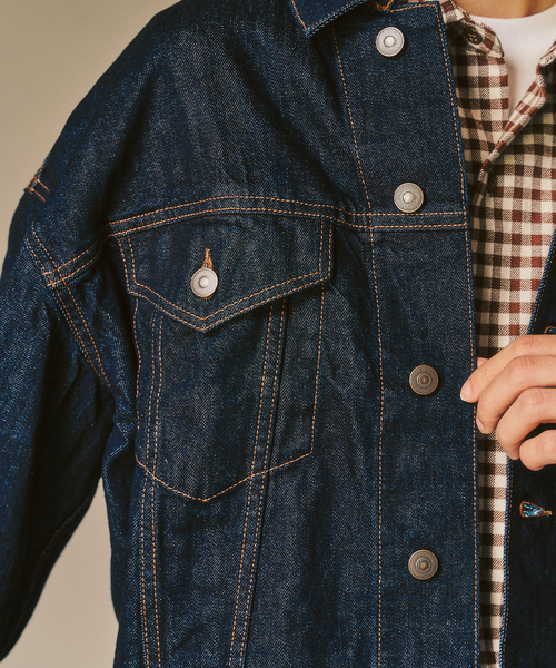 417 EDIFICE（フォーワンセブンエディフィス）の「LE JAPON デニムジャケット（デニムジャケット・メンズ・アイボリー/ブルー系その他・SMALL/MEDIUM/LARGE）」の17枚目の写真