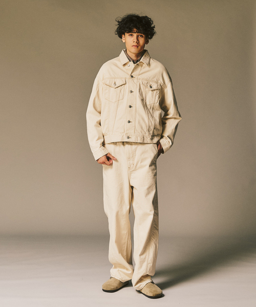 417 EDIFICE（フォーワンセブンエディフィス）の「LE JAPON デニムジャケット（デニムジャケット・メンズ・アイボリー/ブルー系その他・SMALL/MEDIUM/LARGE）」の18枚目の写真