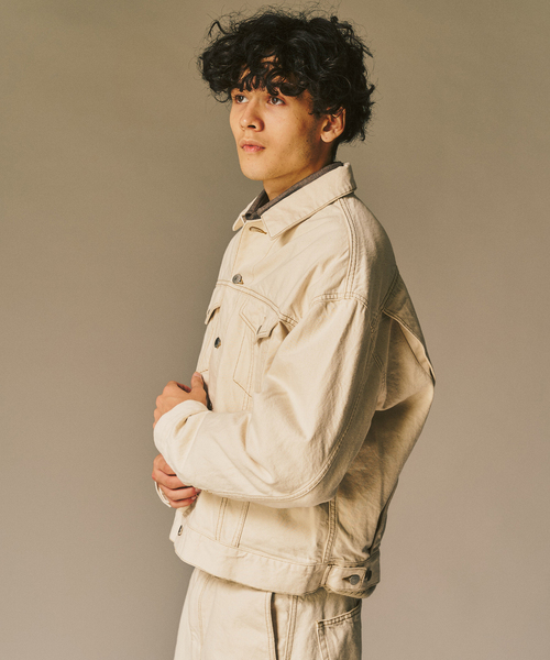 417 EDIFICE（フォーワンセブンエディフィス）の「LE JAPON デニムジャケット（デニムジャケット・メンズ・アイボリー/ブルー系その他・SMALL/MEDIUM/LARGE）」の21枚目の写真