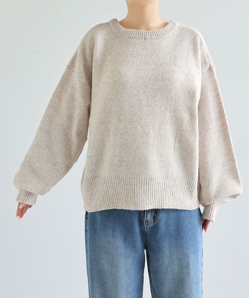 Freesia by andme(フリージアバイアンドミー)の「ホール開き2wayニットカーディガン/トップス(カーディガン/ボレロ・レディース・アイボリー/グレー系その他/ブラウン・FREE)」の7枚目の写真