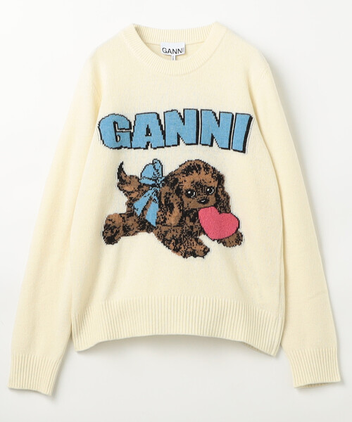 GANNI ガニー ポロニット 楽天市場】GANNI ガニー ポロニット Mini Ribbed Merino Polo