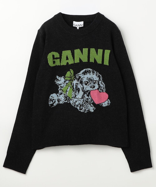 GANNI/ガニー Graphic Wool Mix Fluffy Puppy Love / K2562 / K2597