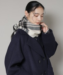 NANO universe | カシミヤチェックストール(ストール/ショール)