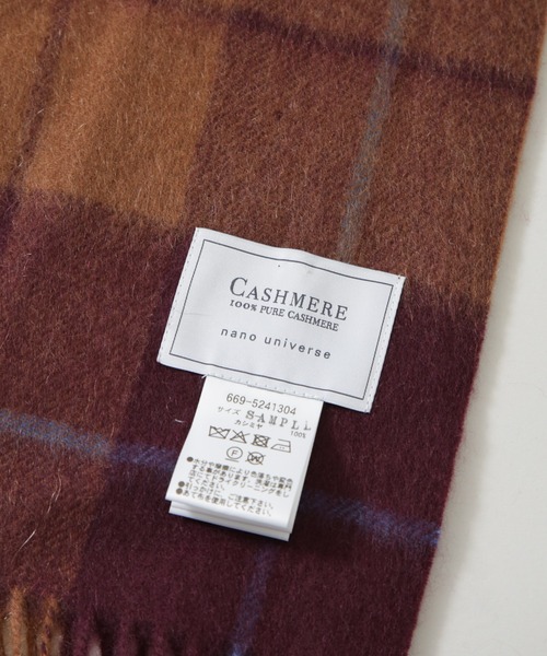NANO universe（ナノユニバース）の「カシミヤチェックストール（ストール/ショール・レディース・その他1/その他2/その他3・F）」の9枚目の写真