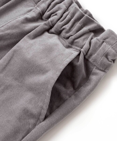 BeBe（ベベ）の「リブレスコールハートポケットロングパンツ（その他パンツ・キッズ・グレー/ネイビー・150cm/140cm/120cm/130cm/110cm）」の4枚目の写真