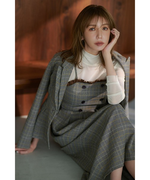 美香さんコラボ】チェックベアワンピース（ワンピース）｜&. NOSTALGIA