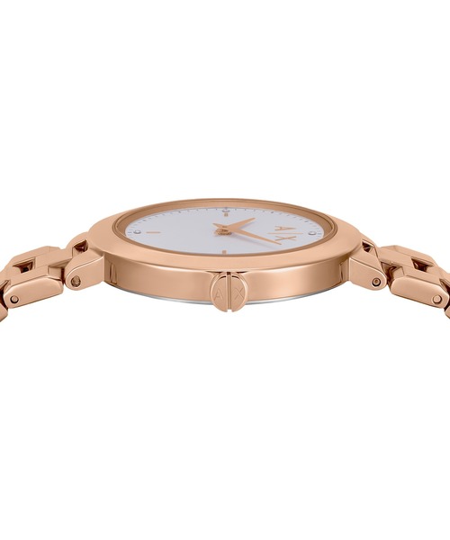 ARMANI EXCHANGE（アルマーニエクスチェンジ）の「アルマーニ・エクスチェンジ 腕時計 レディース アナログ ステンレス AX7175SET（アナログ腕時計・レディース・ピンクゴールド・FREE）」の4枚目の写真