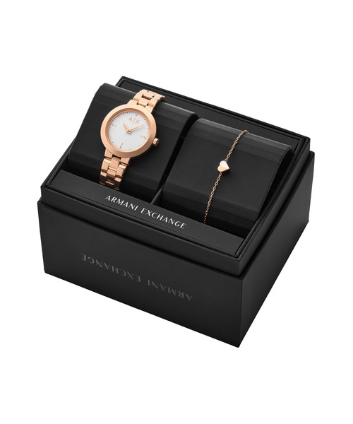 ARMANI EXCHANGE（アルマーニエクスチェンジ）の「アルマーニ・エクスチェンジ 腕時計 レディース アナログ ステンレス AX7175SET（アナログ腕時計・レディース・ピンクゴールド・FREE）」の8枚目の写真