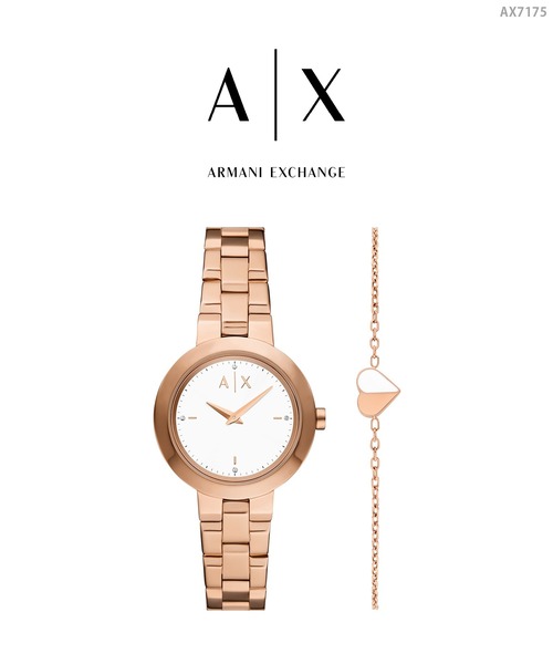 ARMANI EXCHANGE（アルマーニエクスチェンジ）の「アルマーニ・エクスチェンジ 腕時計 レディース アナログ ステンレス AX7175SET（アナログ腕時計・レディース・ピンクゴールド・FREE）」の10枚目の写真