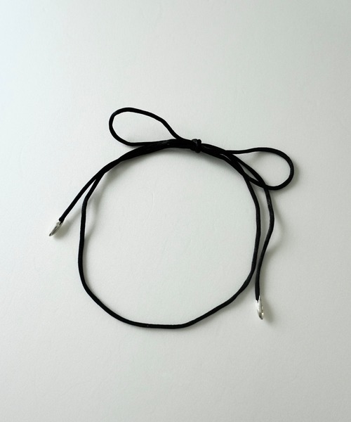 stan（スタン）の「silk code tie（ネックレス・レディース・シルバー・FREE）」の4枚目の写真