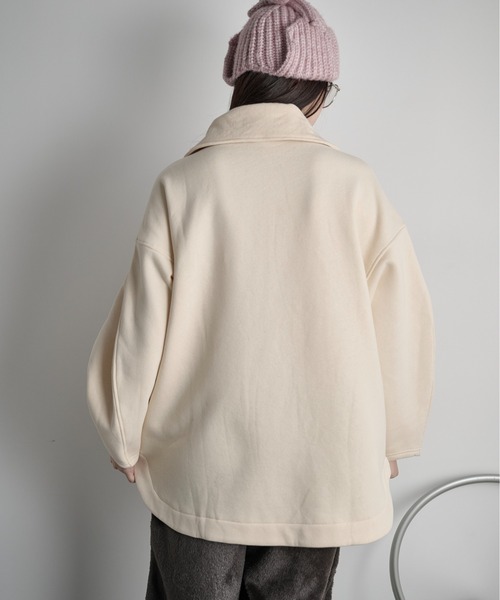 THE YOn(ザヨン)の「裏起毛ジッププルオーバー(Tシャツ/カットソー・レディース・ピンク/サックスブルー/ブラック/アイボリー・FREE)」の9枚目の写真