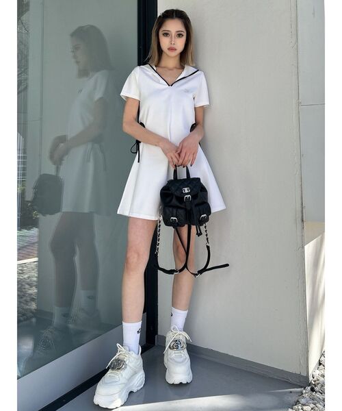 GYDA(ジェイダ)の「4WAYポケットミニリュックBAG(バックパック/リュック・レディース・オフホワイト/ブラック・FREE)」の8枚目の写真