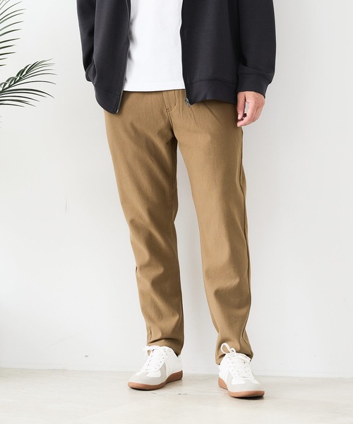 JEANS MATE（ジーンズメイト）の「【CREATION CUBE】裏シャギーイージーパンツ 暖パン 冬服 ソフトタッチ ストレッチ（その他パンツ・メンズ・チャコールグレー/ブラック/ベージュ・MEDIUM/LARGE/X-LARGE）」の3枚目の写真