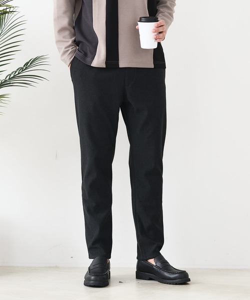 JEANS MATE（ジーンズメイト）の「【CREATION CUBE】裏シャギーイージーパンツ 暖パン 冬服 ソフトタッチ ストレッチ（その他パンツ・メンズ・チャコールグレー/ブラック/ベージュ・MEDIUM/LARGE/X-LARGE）」の2枚目の写真