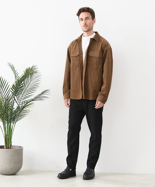 JEANS MATE（ジーンズメイト）の「【CREATION CUBE】裏シャギーイージーパンツ 暖パン 冬服 ソフトタッチ ストレッチ（その他パンツ・メンズ・チャコールグレー/ブラック/ベージュ・MEDIUM/LARGE/X-LARGE）」の6枚目の写真