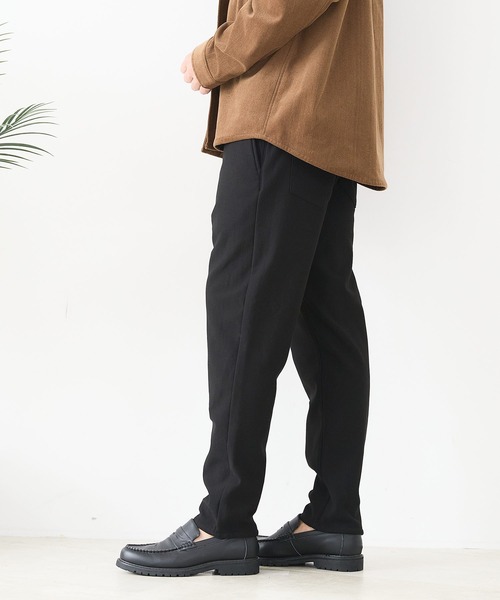 JEANS MATE（ジーンズメイト）の「【CREATION CUBE】裏シャギーイージーパンツ 暖パン 冬服 ソフトタッチ ストレッチ（その他パンツ・メンズ・チャコールグレー/ブラック/ベージュ・MEDIUM/LARGE/X-LARGE）」の11枚目の写真