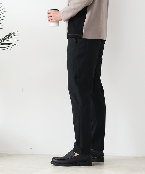 JEANS MATE（ジーンズメイト）の「【CREATION CUBE】裏シャギーイージーパンツ 暖パン 冬服 ソフトタッチ ストレッチ（その他パンツ・メンズ・チャコールグレー/ブラック/ベージュ・MEDIUM/LARGE/X-LARGE）」の20枚目の写真