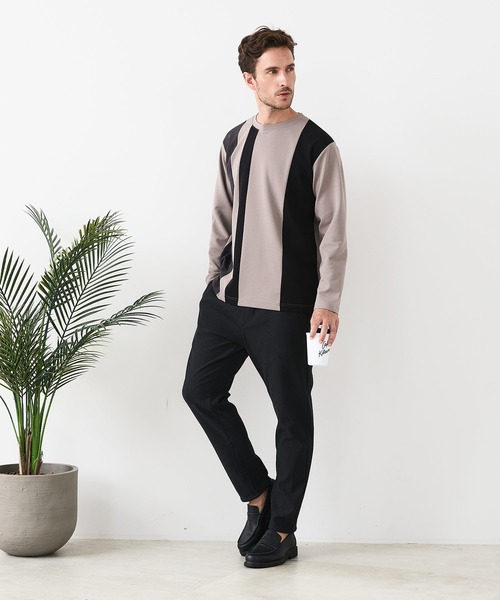 JEANS MATE（ジーンズメイト）の「【CREATION CUBE】裏シャギーイージーパンツ 暖パン 冬服 ソフトタッチ ストレッチ（その他パンツ・メンズ・チャコールグレー/ブラック/ベージュ・MEDIUM/LARGE/X-LARGE）」の13枚目の写真